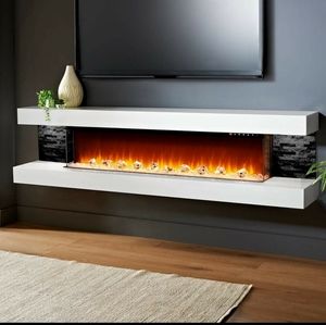 Brand new in the box 72" modern electric fireplace